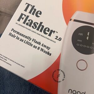 Nood The Flasher 2.0 IPL Hair Removal Device - White and Orange